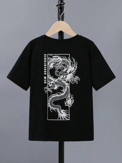 T-shirt Fantaisie “Dragon du Crépuscule” – Unisexe